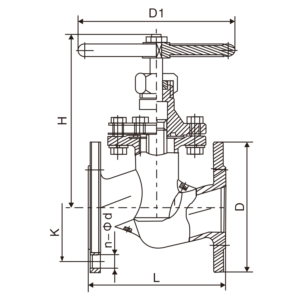 黃銅法蘭截止閥(fá)(圖1)