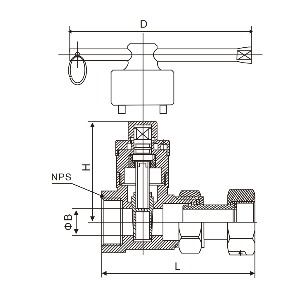 磁性鎖閉(bì)活接止回閘(zhá)閥(圖1)