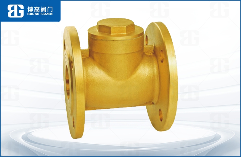 黃(huang)銅法蘭止回閥(fá)